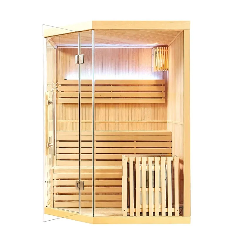 Sauna Hammam FINNISH CORNER SAUNA NORDICA® VAPEUR V34 (3-4 PLACES) - 150 X 150 X H.200 - MK51561883