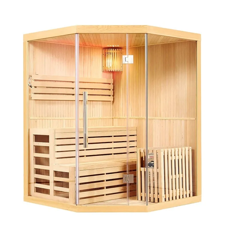 Sauna Hammam FINNISH CORNER SAUNA NORDICA® VAPEUR V34 (3-4 PLACES) - 150 X 150 X H.200 - MK51561883