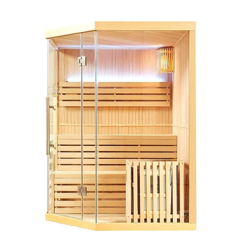 Sauna Hammam FINNISH CORNER SAUNA NORDICA® VAPEUR V34 (3-4 PLACES) - 150 X 150 X H.200 - MK51561883