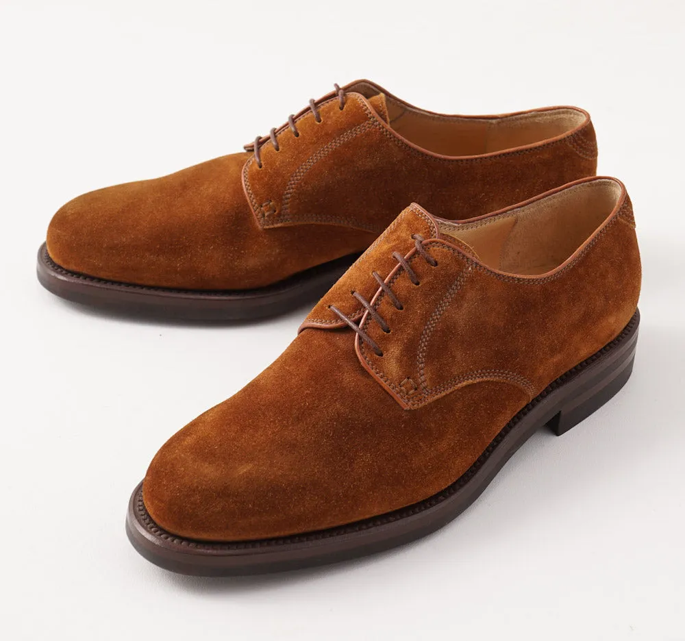 Silvano Lattanzi Plain Toe Derby in Snuff Suede