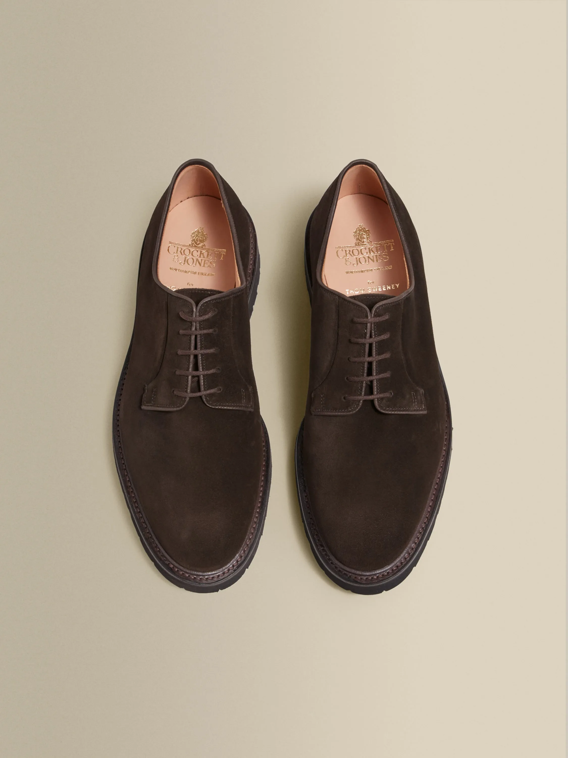 Split Suede Derby Shoes