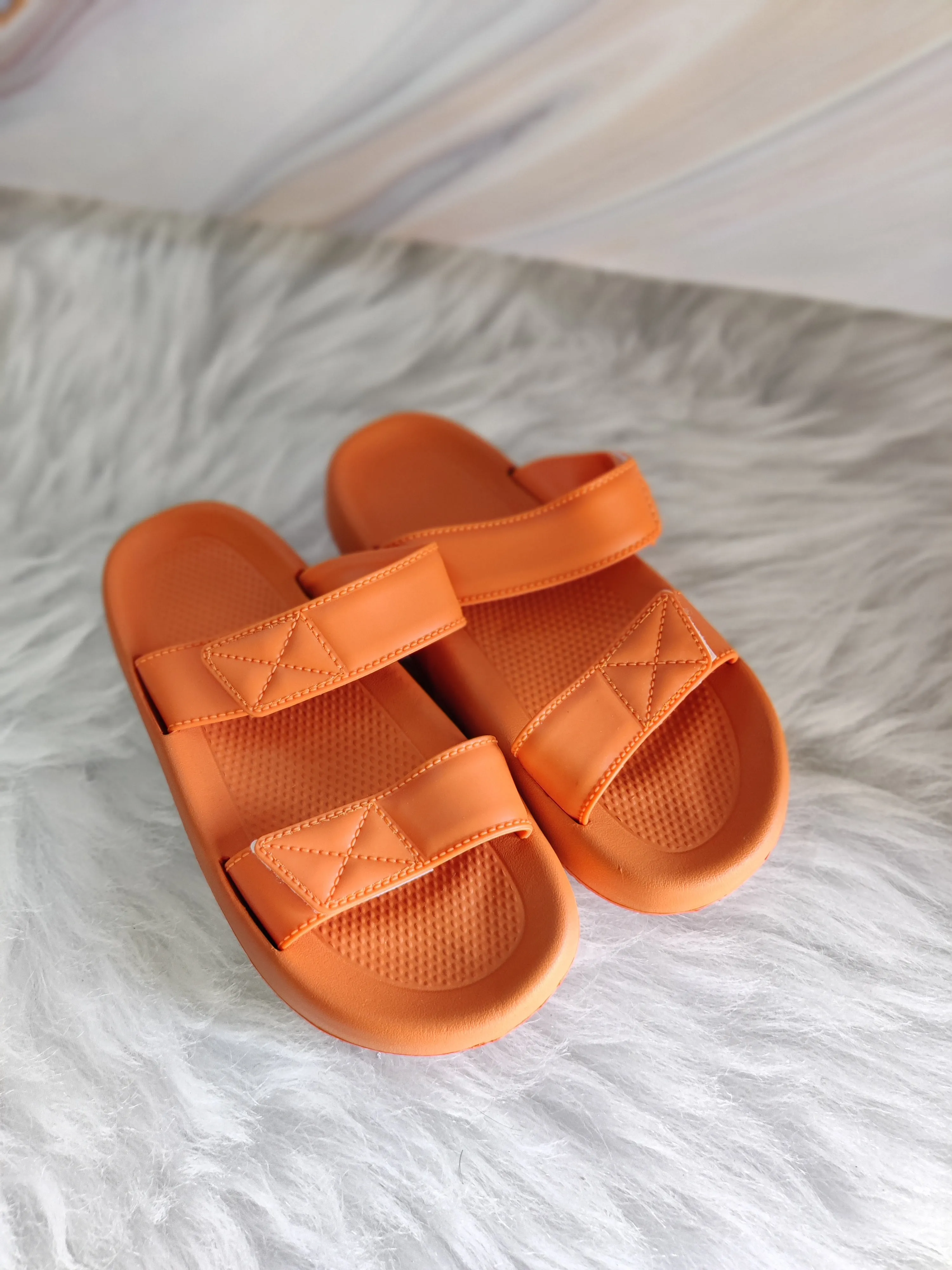 STRIPES SLIDDERS - ORANGE