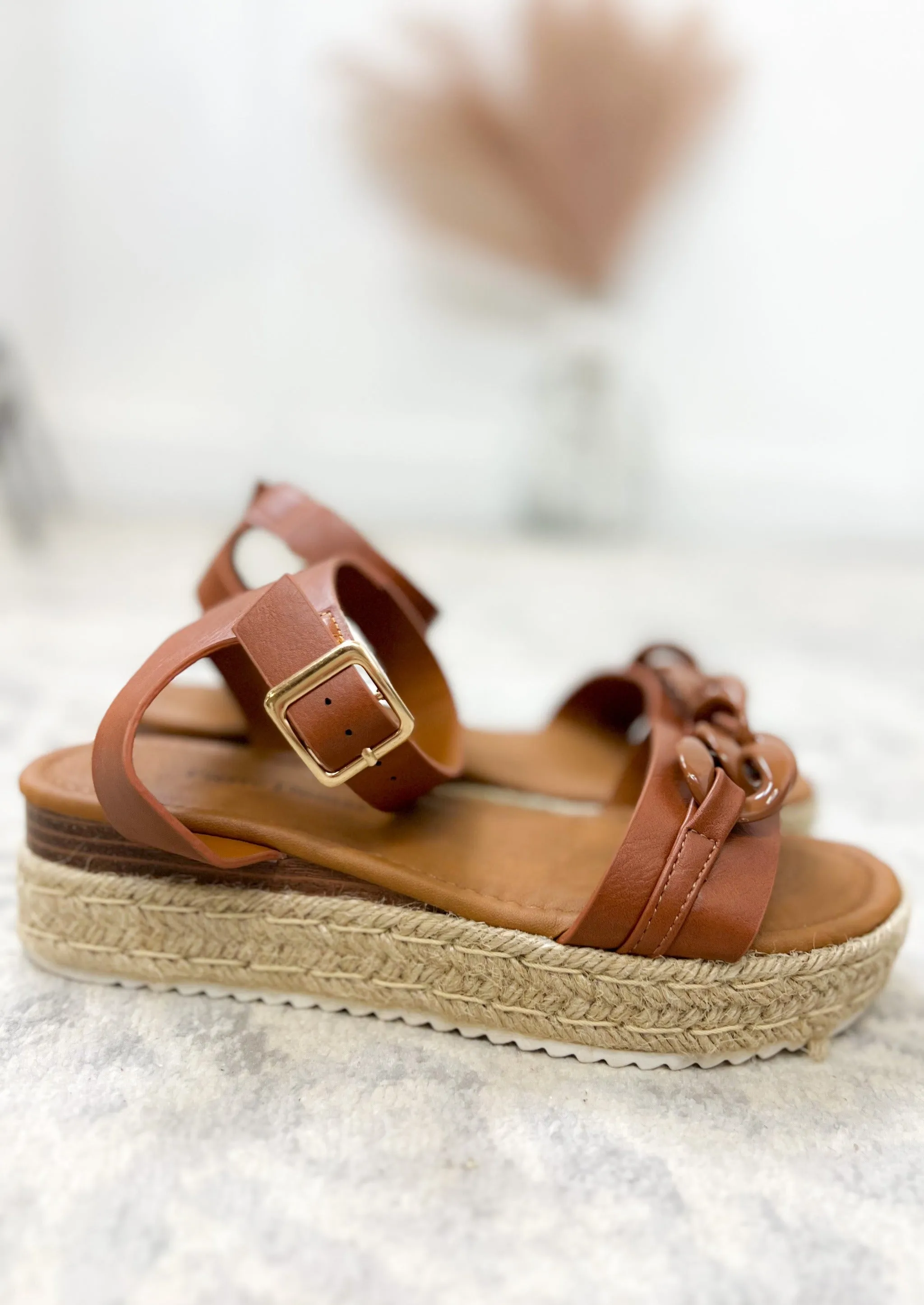 The Brandi Espadrille Wedge Sandal With Ankle Strap