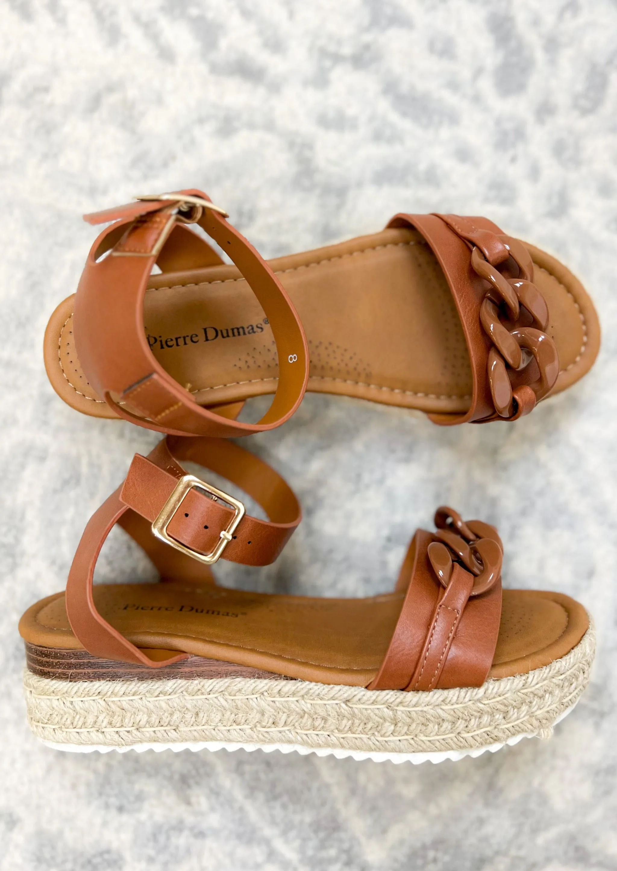 The Brandi Espadrille Wedge Sandal With Ankle Strap