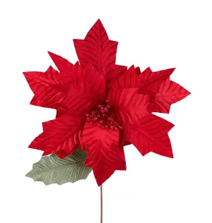 Traditional Poinsettia Stem