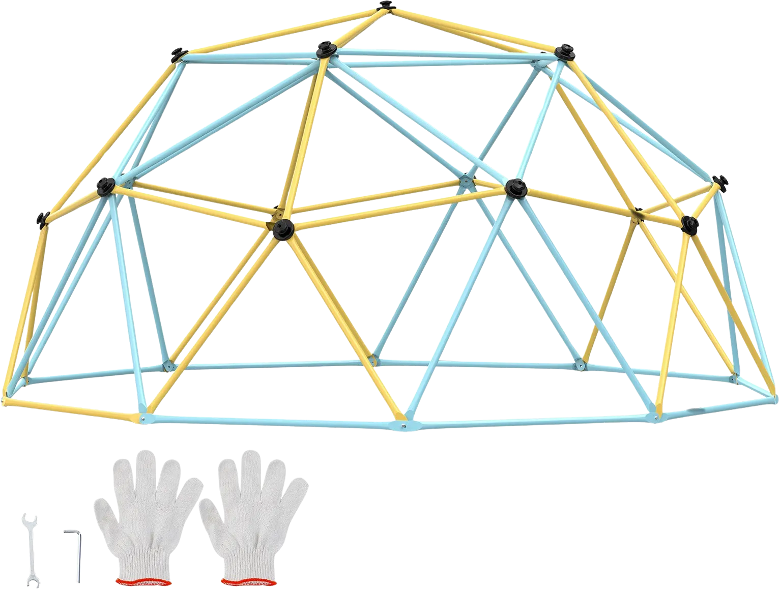 Vevor Climbing Dome 12' Jungle Gym Supports 750 Lbs. Outdoor Play Center New