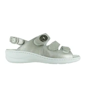 Waldlaufer Zander 408002 Backstrap Sandal (Women) - Silver