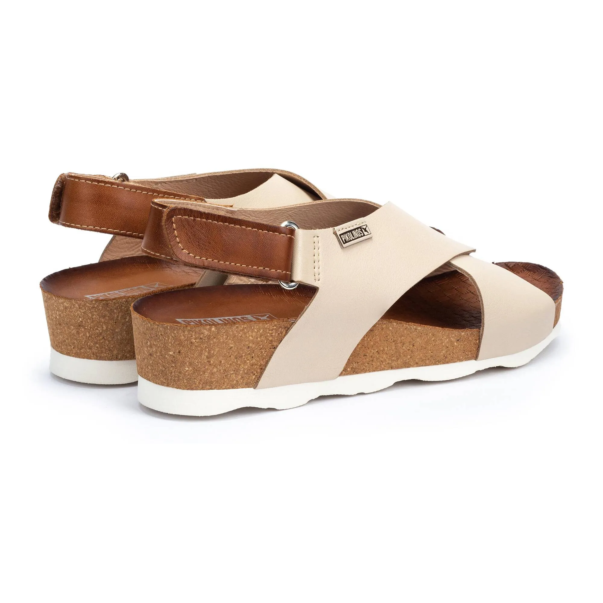 WOMEN'S PIKOLINOS MAHON CROSS - STRAPPED SANDAL | MARFIL