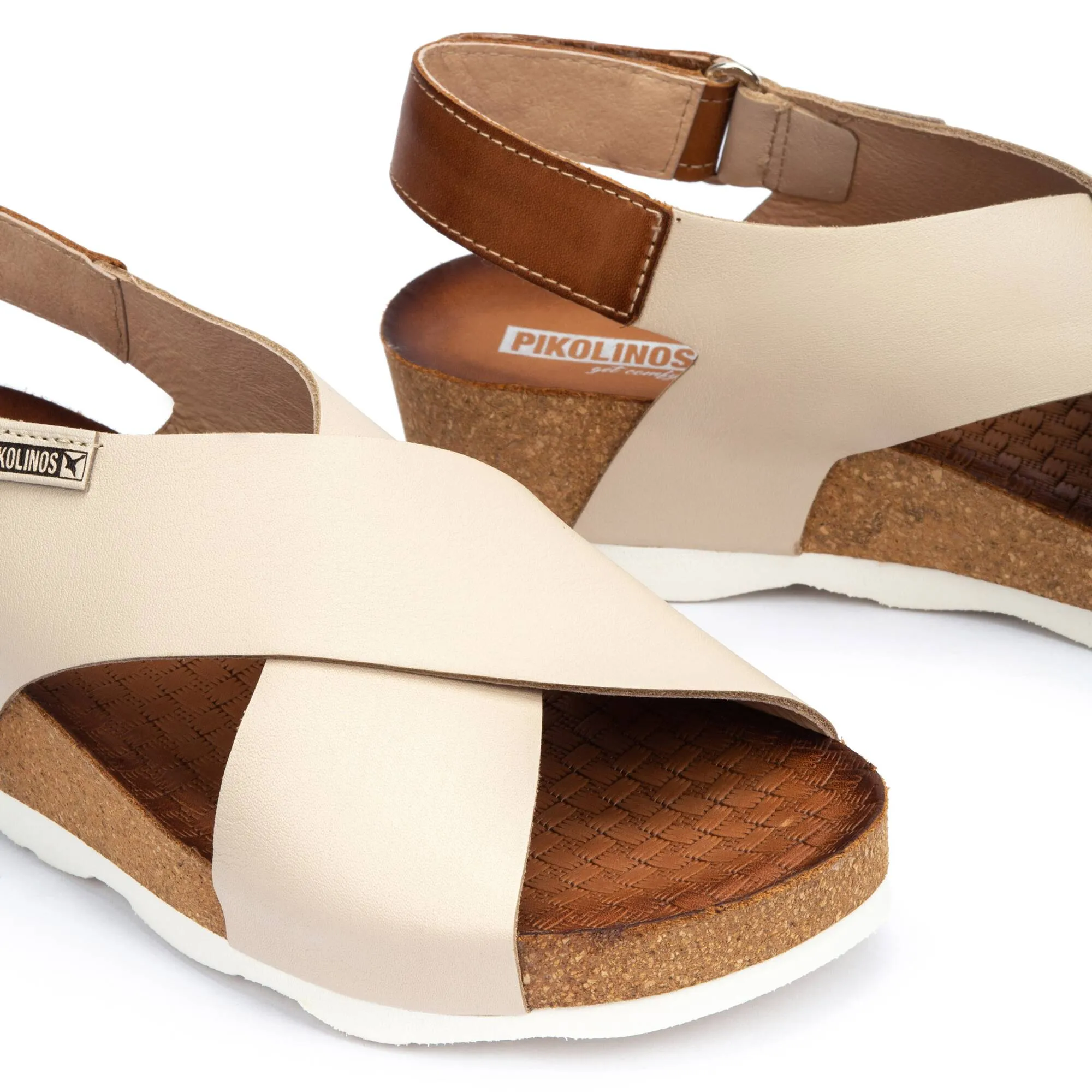 WOMEN'S PIKOLINOS MAHON CROSS - STRAPPED SANDAL | MARFIL